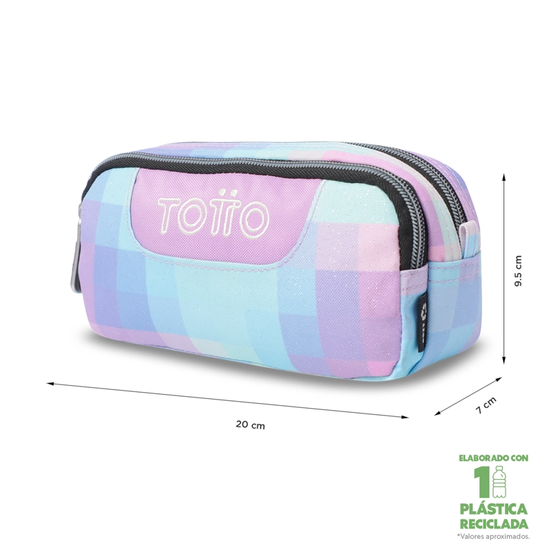 ESTUCHE ESCOLAR PEQUEÑA PARA MUJER SOBRE GLITTER - 2