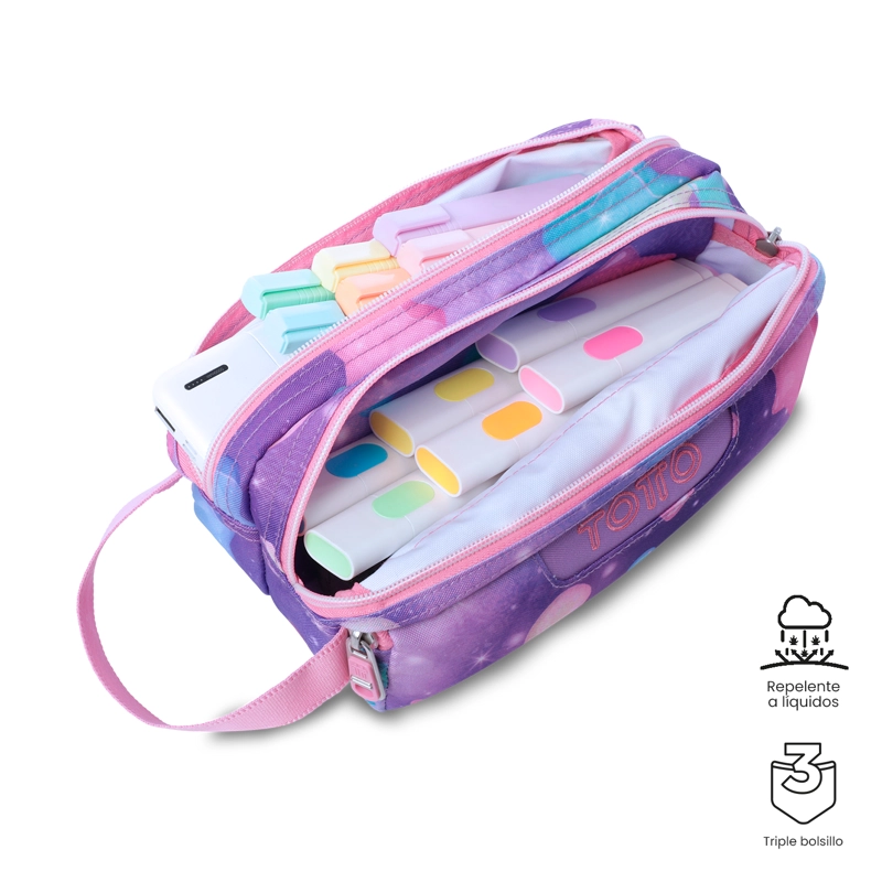 ESTUCHE MULTIUSO AGAPEC GRANDE ROSADA MUJER - 4