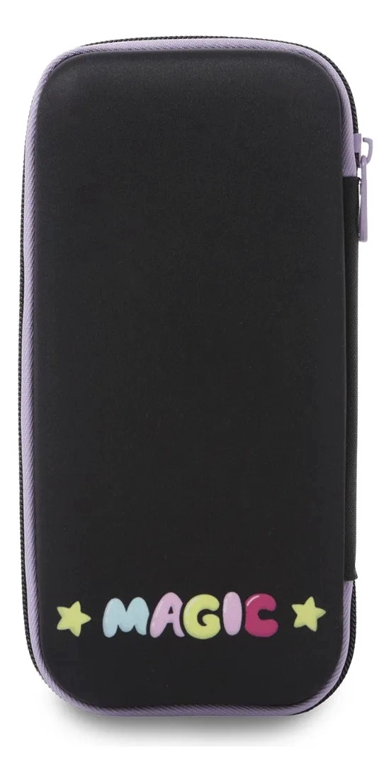 ESTUCHE ESCOLAR TERMOFORMADA PARA NIÑA GLOWING BLACK - 5