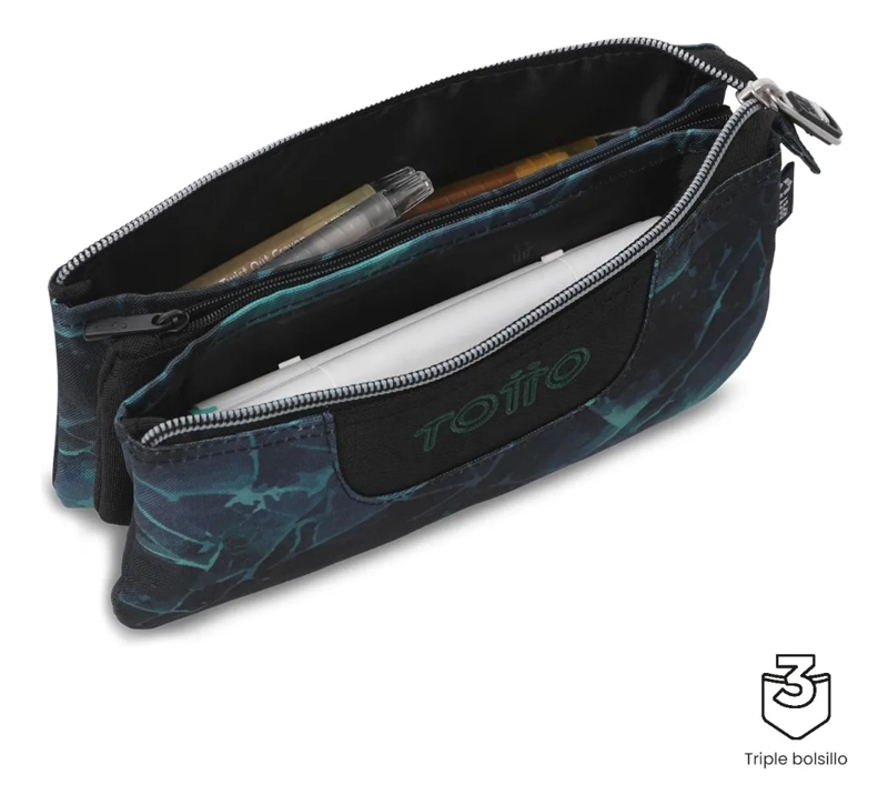ESTUCHE MULTIUSO TABLERO PEQUEÑA AZUL HOMBRE - 4