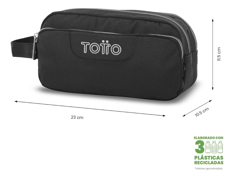 ESTUCHE MULTIUSO AGAPEC ECOLE SOLID GRANDE NEGRA - 2