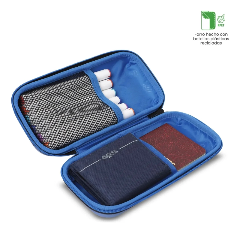 ESTUCHE ESCOLAR PARA NIÑO VORTEX NEGRA - 4