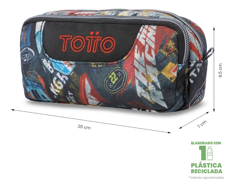 ESTUCHE ESCOLAR PEQUEÑA PARA HOMBRE SOBRE ROJA - 3