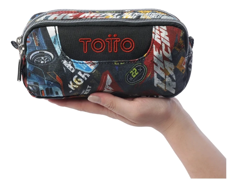 ESTUCHE ESCOLAR PEQUEÑA PARA HOMBRE SOBRE ROJA - 4