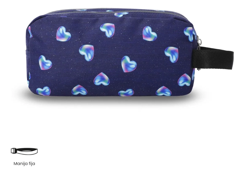 ESTUCHE MULTIUSO AGAPEC GLITTER GRANDE AZUL MUJER - 5
