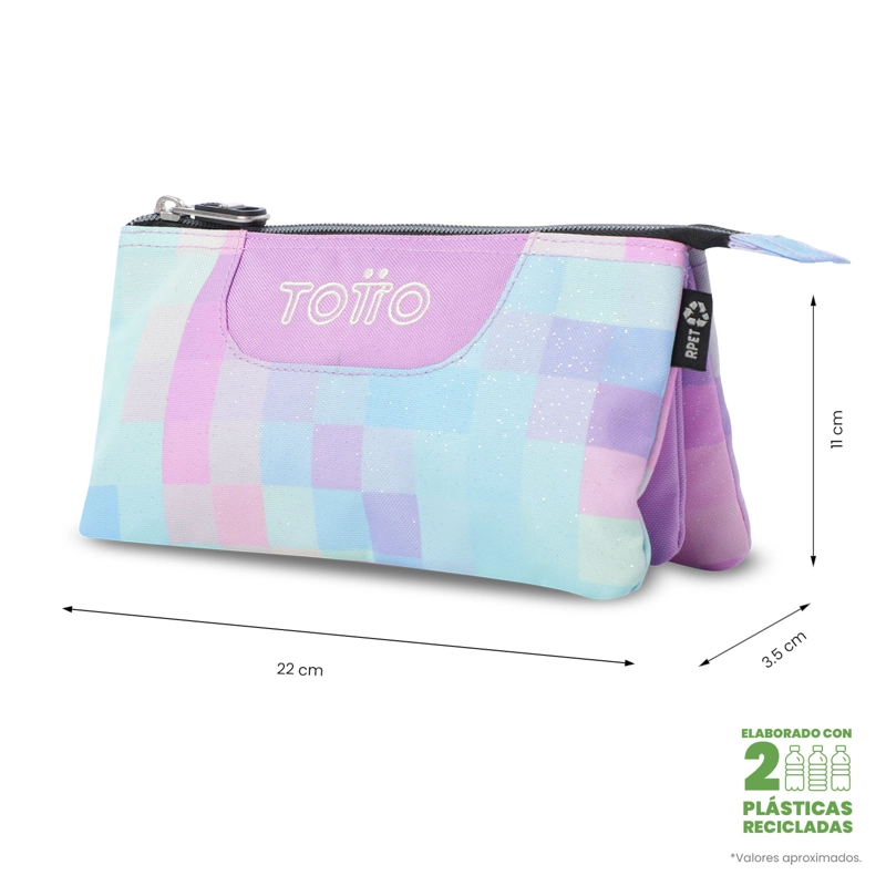 ESTUCHE MULTIUSO TABLERO GLITTER PEQUEÑA MUJER - 2