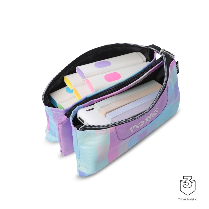 ESTUCHE MULTIUSO TABLERO GLITTER PEQUEÑA MUJER - 4
