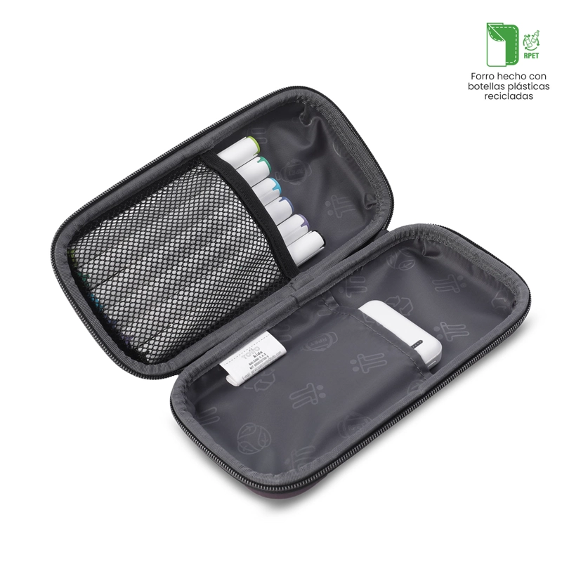 ESTUCHE ESCOLAR MEDIANA PARA NIÑO CHAMPION GRIS - 4