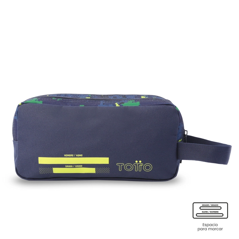 ESTUCHE ESCOLAR GRANDE PARA NIÑO 2 CUERPOS DIGISAURIO AZUL - 5