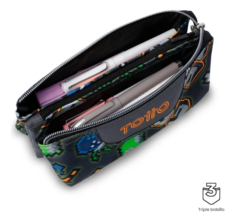 ESTUCHE MULTIUSO TABLERO PEQUEÑA GRIS HOMBRE - 4
