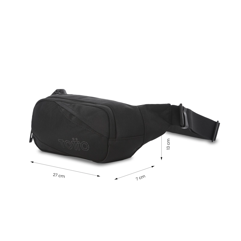 BANANO UNISEX DRAGONAR NILO GRANDE COLOR NEGRA - 3