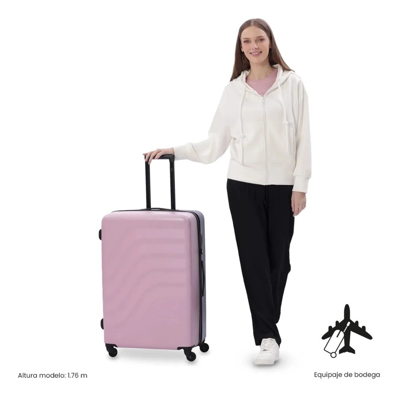 MALETA DE VIAJE GRANDE 23 KILOS 360 BAZY MORADA - 2