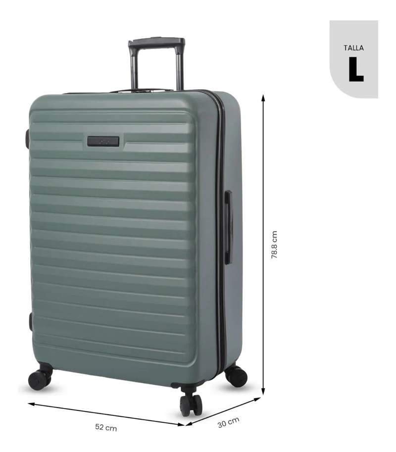 MALETA DE VIAJE GRANDE 23 KILOS 360 HELIOS 2.0 VERDE - 3