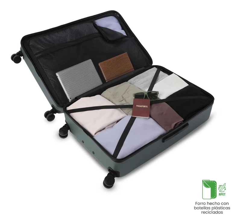 MALETA DE VIAJE GRANDE 23 KILOS 360 HELIOS 2.0 VERDE - 4