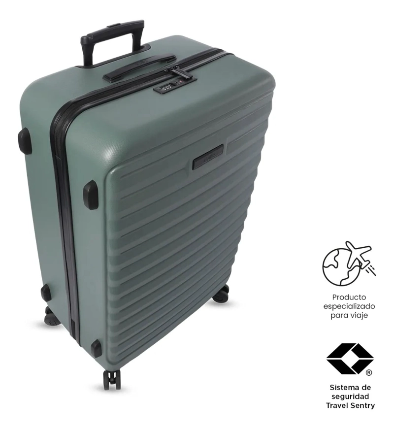 MALETA DE VIAJE GRANDE 23 KILOS 360 HELIOS 2.0 VERDE - 6