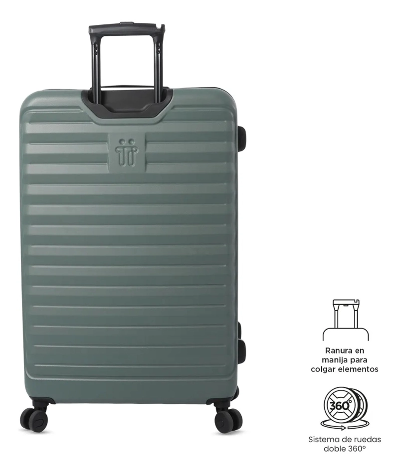 MALETA DE VIAJE GRANDE 23 KILOS 360 HELIOS 2.0 VERDE - 7