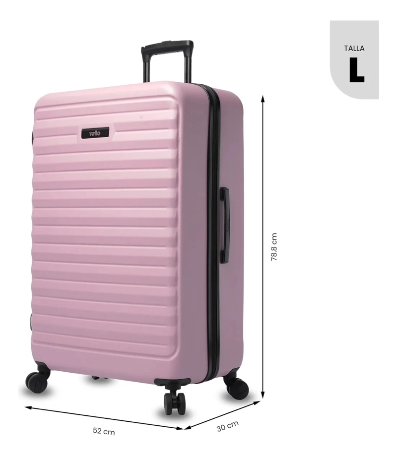 MALETA DE VIAJE GRANDE 23 KILOS 360 HELIOS 2.0 ROSADA - 3