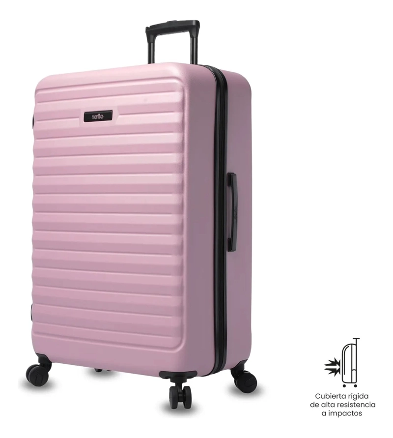MALETA DE VIAJE GRANDE 23 KILOS 360 HELIOS 2.0 ROSADA - 5
