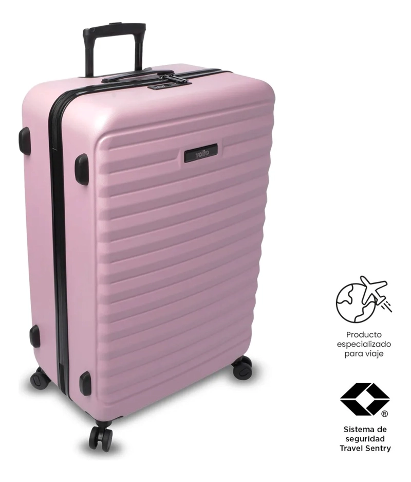 MALETA DE VIAJE GRANDE 23 KILOS 360 HELIOS 2.0 ROSADA - 6