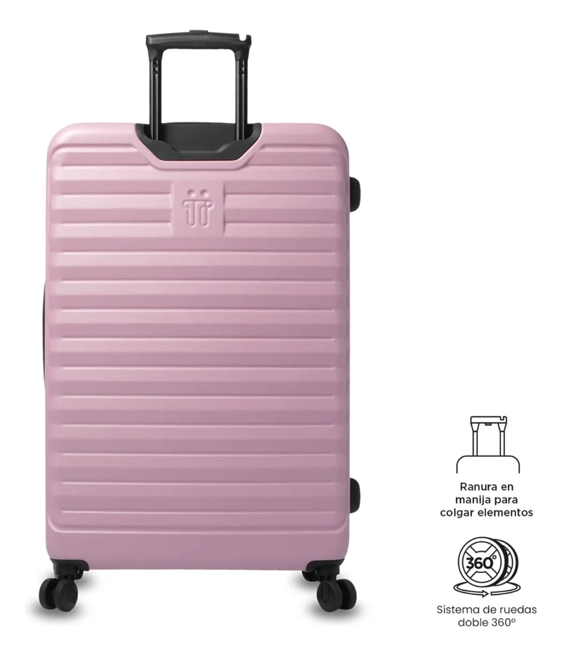 MALETA DE VIAJE GRANDE 23 KILOS 360 HELIOS 2.0 ROSADA - 7