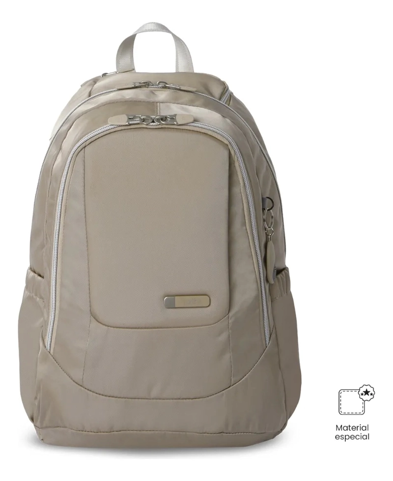 MOCHILA UNIVERSITARIO  GOCTAL TWILL 3.0 PORTA PC 14  BEIGE - 1