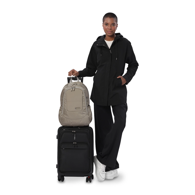 MOCHILA UNIVERSITARIO  GOCTAL TWILL 3.0 PORTA PC 14  BEIGE - 7
