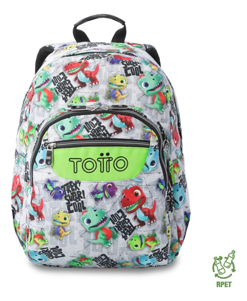 MOCHILA ESCOLAR JUVENIL PORTA PC 14  ACUARELA GRIS - 1
