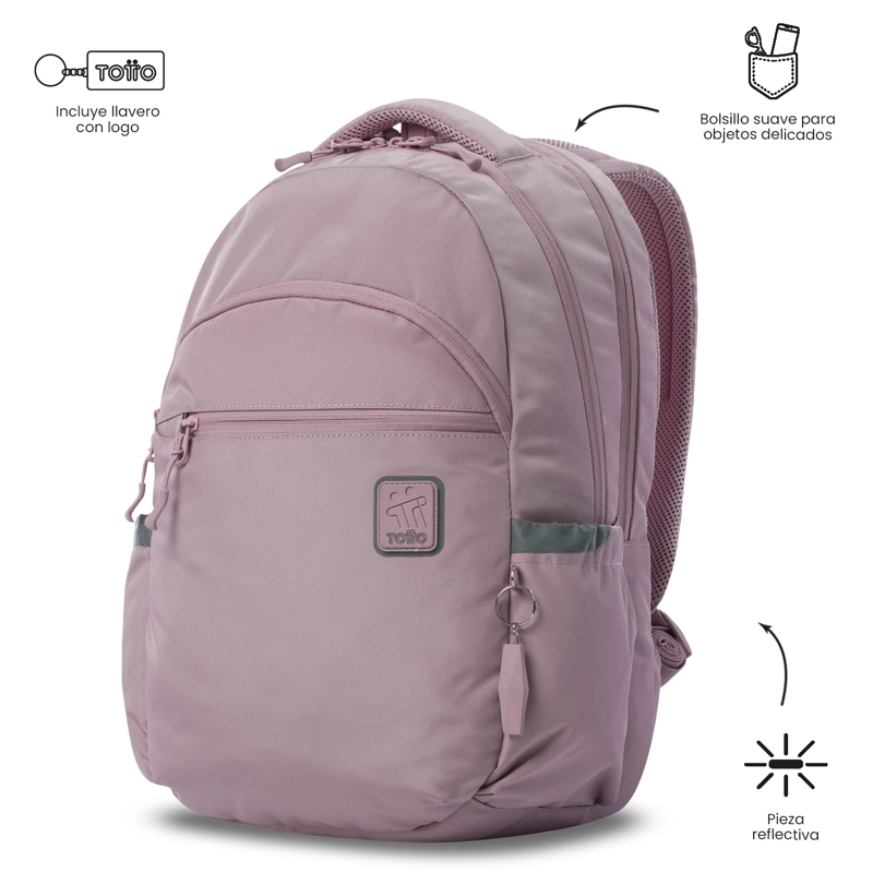 MOCHILA UNIVERSITARIO  PORTA PC 15' INDO 2.0 ROSADO - 6