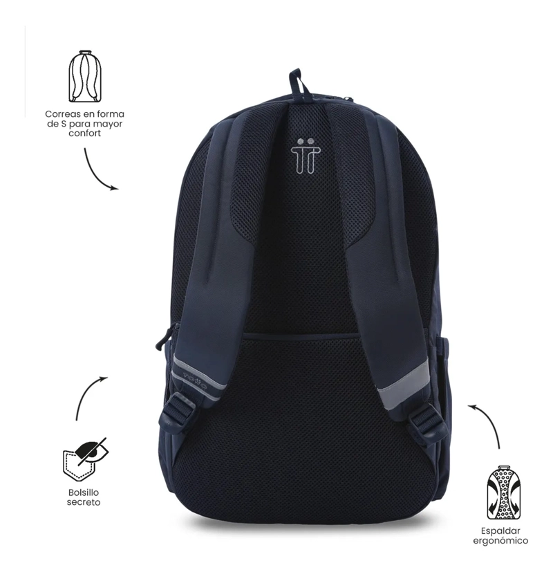 MOCHILA UNIVERSITARIO  PORTA PC 15  INDO 2.0 AZUL - 3