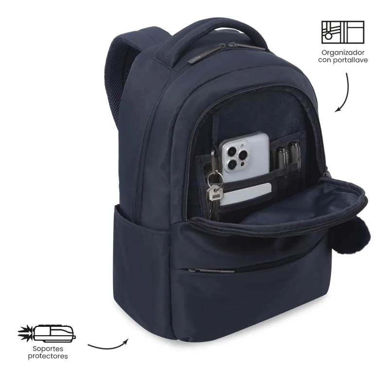 MOCHILA PARA OFICINA PC 14  ADELAIDE 2 2.0 MEDIANO AZUL - 6