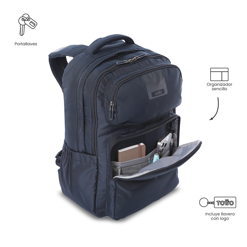 MOCHILA UNIVERSITARIO  SUSPENSION 2.0 PORTA PC 16' AZUL - 5