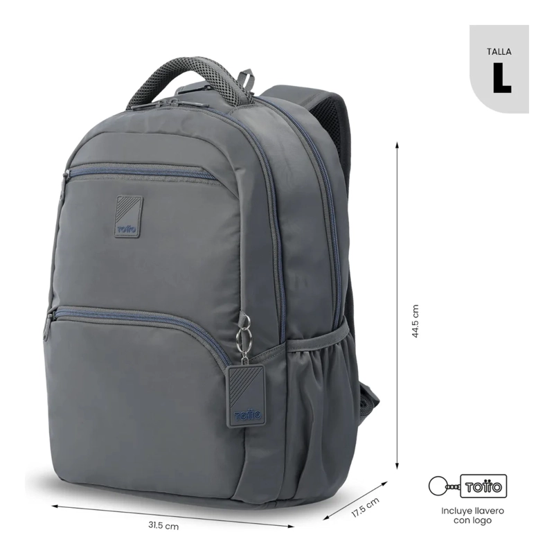 MOCHILA UNIVERSITARIO  TRACER 4 2.0 PORTA PC 14  GRIS - 3