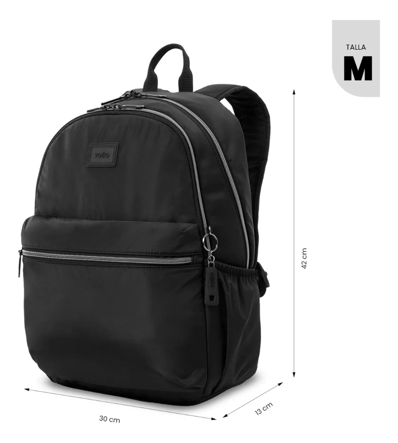 MOCHILA PARA OFICINA PC 13  AYNATTO 2.0 MEDIANO NEGRO - 3
