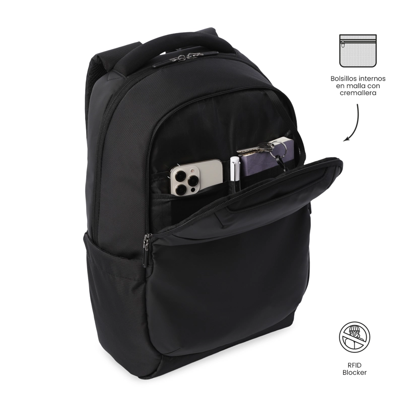 MOCHILA PARA OFICINA PC 15' GTX MEDIANO NEGRO - 5