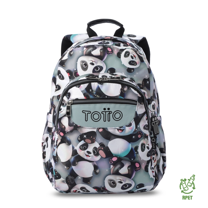 MOCHILA ESCOLAR JUVENIL PORTA PC 14' ACUARELA GRIS - 1