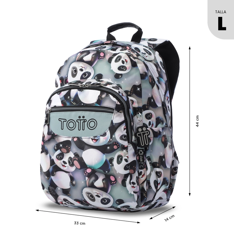 MOCHILA ESCOLAR JUVENIL PORTA PC 14' ACUARELA GRIS - 2