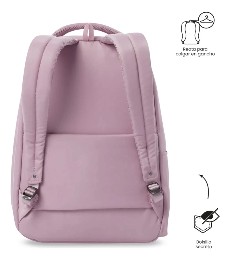 MOCHILA PARA OFICINA PC 14  ADELAIDE 2 2.0 MEDIANO ROSADO - 4