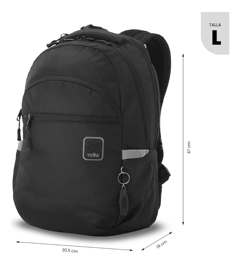 MOCHILA UNIVERSITARIO  PORTA PC 15  INDO 2.0 NEGRO - 2