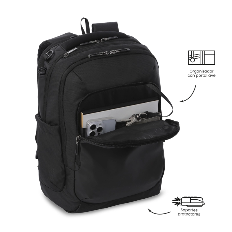 MOCHILA PARA OFICINA PC 16' GTX 3.0 GRANDE NEGRO - 5