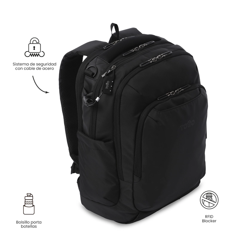 MOCHILA PARA OFICINA PC 16' GTX 3.0 GRANDE NEGRO - 6