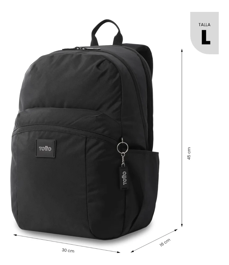MOCHILA UNIVERSITARIO  TRIK 2.0 PORTA PC 15  NEGRO - 3