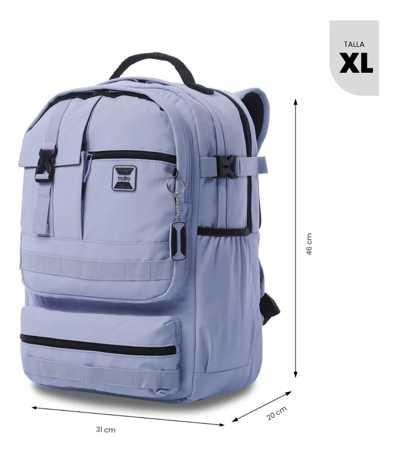 MOCHILA UNIVERSITARIO  SPA PORTA PC 15.4  MORADO - 2