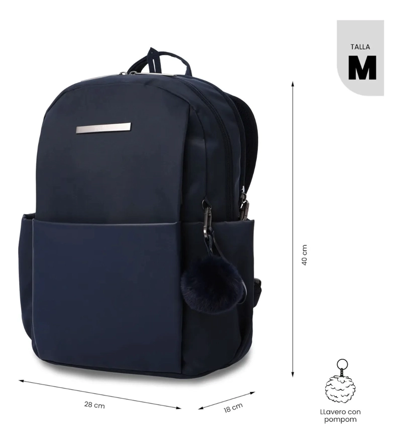 MOCHILA PARA OFICINA PC 14  ADELAIDE 1 2.0 MEDIANO AZUL - 3