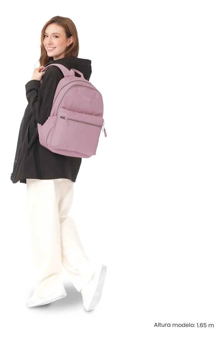MOCHILA PARA OFICINA PC 13  AYNATTO 2.0 MEDIANO ROSADO - 2