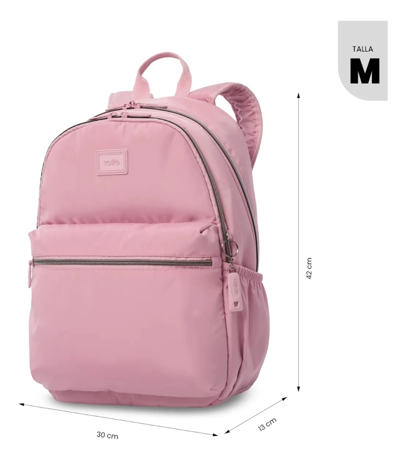 MOCHILA PARA OFICINA PC 13  AYNATTO 2.0 MEDIANO ROSADO - 3