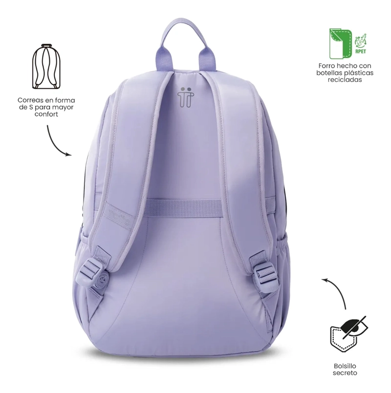 MOCHILA PARA OFICINA PC 13  AYNATTO 2.0 MEDIANO MORADO - 4