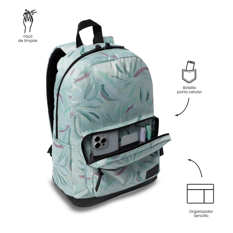MOCHILA UNIVERSITARIO TOCAX PORTA PC 14' BLANCO MUJER - 5
