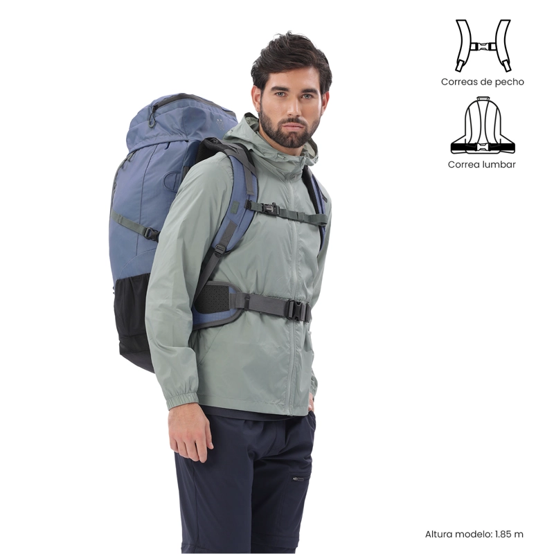 MOCHILA OUTDOOR SUMMIT 50 MEDIANO AZUL - 2