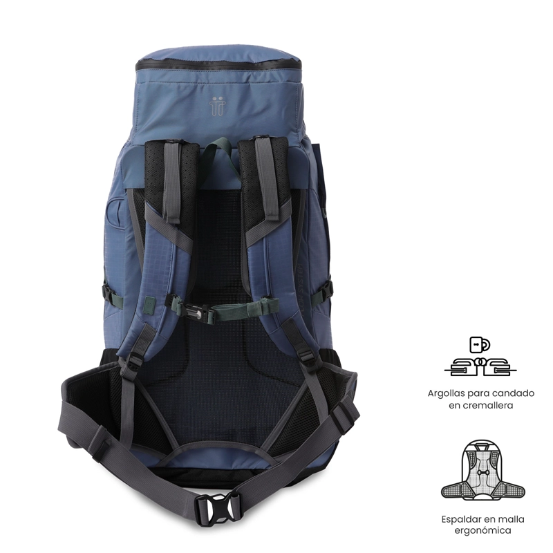 MOCHILA OUTDOOR SUMMIT 50 MEDIANO AZUL - 4
