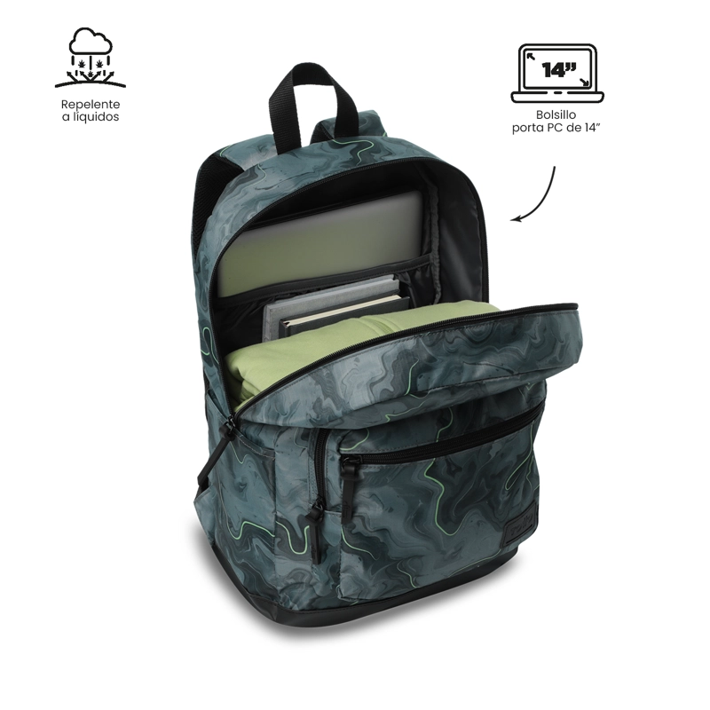MOCHILA UNIVERSITARIO TOCAX PORTA PC 14' GRIS HOMBRE - 4